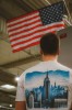 Panorama Manhattanu Nowy Jork koszulka dla podróżnika