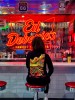 Longsleeve route 66 czarny kolorowa grafika diner Chicago autor zdjęcia: gdzies_w_usa