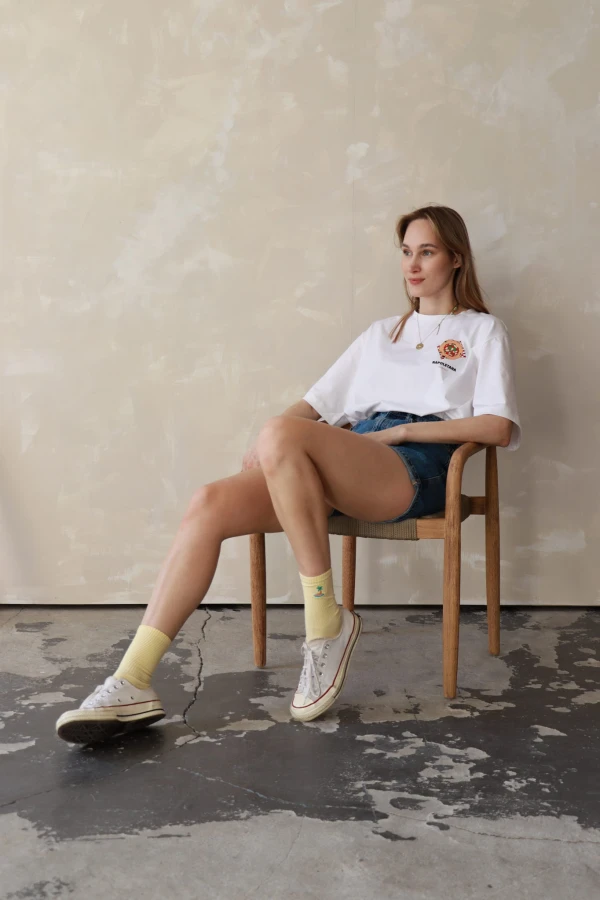 Koszulka inspirowana Neapolem – nadruk pizzy i oversize'owy krój w klasycznej wersji unisex