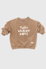 Bluza dziecięca personalizowana TWÓJ NAPIS w opcji matchy matchy mama dziecko w kolorze kawowym wpisz swój napis