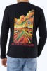 Czarny męski longsleeve z drogą 66 i grafiką route66 kolorowa duża grafika na plecach