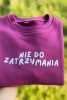 Bluza dla dziecka różowa bez kaptura z napisem NIE DO ZATRZYMANIA