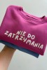 Bluza dla dziewczynki w różowym kolorze nie do zatrzymania oversize bez kaptura