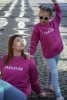 Bluzy w kolorze różowym dla dorosłego i dziecka w kolorze magenta
