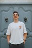 Unisex t-shirt z klimatem Neapolu – pizza na piersi, włoska dusza na każdym kroku