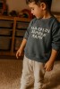 Bluza dla dziecka z napisem NAJLEPSZY KOMPAN MAMY oversize bawełna prezent dla mamy