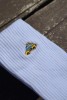 Białe skarpetki podróżnicze unisex z motywem NOWEGO JORKU Statua wolności haft minimalizm podróże