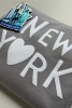 Bluza dziecięca NEW YORK szara oversize Nowy Jork USA bluza podróżnicza podróże dzieci