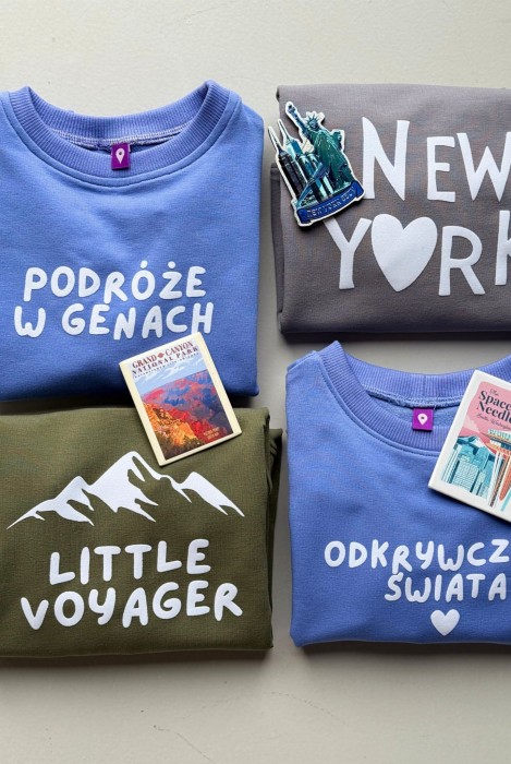 Bluzy dziecięce personalizowane wybierz swój napis na zielonej bluzie oversize