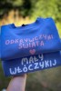 Bluza dla dziecka w kolorze niebieskim z napisem MAŁY WŁÓCZYKIJ podróże handmade włóczykije