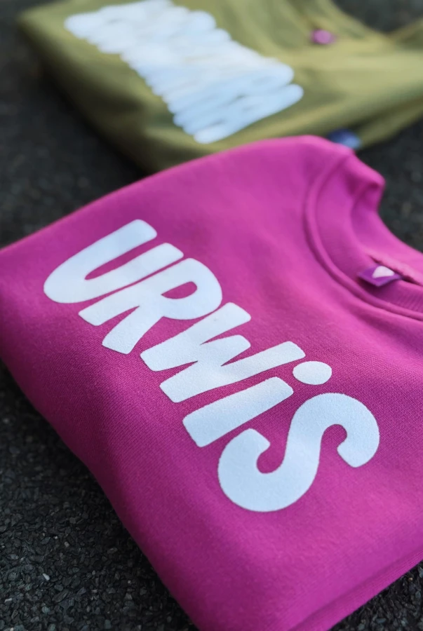 Bluza dla dziecka oversize z napisem URWIS w różnych kolorach dla chłopca dla dziewczynki różne kolory bawełna
