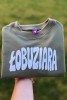 Bluza dziecięca dla małego łobuziaka zielona z napisem ŁOBUZIARA bawełna polska produkcja