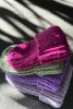 Liliowa czapka podróżnicza handmade z wełny merynosa wełna merino polska marka