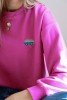 Bluza dla kobiet w kolorze magenta z haftem vana dla miłośników podróży vanlife podróż zwiedzanie