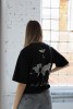 Czarna koszulka oversize unisex dla podróżnika idealna na prezent dla osoby kochającej podróżowanie po świecie