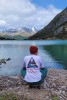 Koszulka podróżnicza dla mężczyzny z motywem szlaku The Narrows w Stanach Zjednoczonych Zion National Park Biała oversize polska produkcja