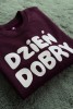 Bluza damska DZIEŃ DOBRY w kolorze bakłażanowym dla podróżniczki podróże wyjazdy