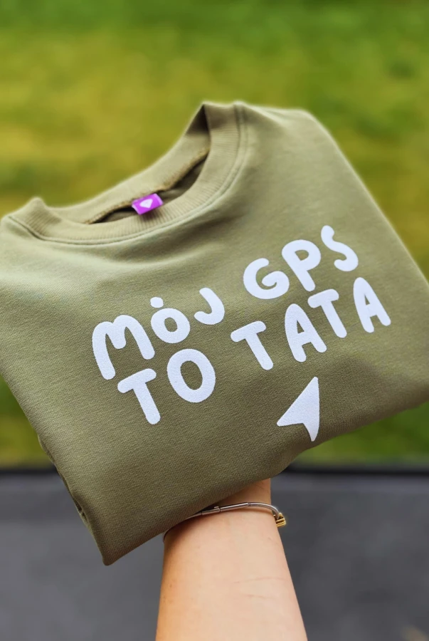 Bluza mój gps to tata podróżnicza dla dziecka - dla osób kochających podróże dzień taty