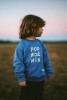Bluza dla dziecka oversize z napisem PODRÓZNIK dla małego podróżnika bawełna polska produkcja podróże po świecie