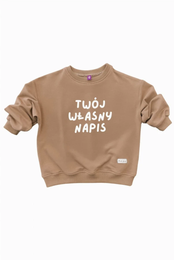 Bluza dziecięca oversize personalizowana z własnym napisem wpisz własny napis unikatowa bluza
