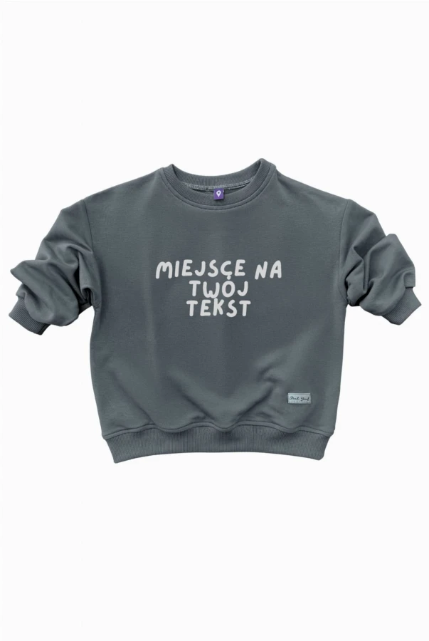 Bluza dziecięca oversize personalizowana z własnym napisem wpisz własny napis unikatowa bluza