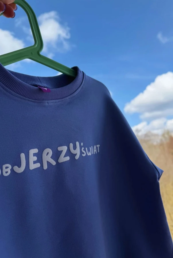 Bluza dziecięca oversize personalizowana z własnym napisem wpisz własny napis unikatowa bluza