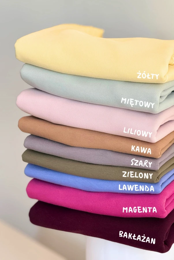 Kolory bluz dziecięcych Wear Your Journey wybierz własny napis