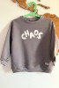 Bluza dziecięca oversize z napisem CHAOS dla małego łobuza polska produkcja bawełna polskiego producenta