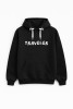 Bluza unisex z kapturem Traveler w kolorze czarnym dla podróżników podróże wyjazdy polska produkcja