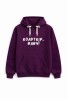 Bluza unisez z kapturem ROADTRIP BABY w kolorze bakłażanowym dla podróżników podróże wyjazdy