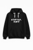 Bluza unisez z kapturem ROADTRIP BABY w kolorze czarnym dla podróżników podróże wyjazdy