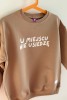 Szara bluza dziecięca z napisem W MIEJSCU NIE USIEDZĘ bawełna oversize w różnych kolorach dla podróżnika