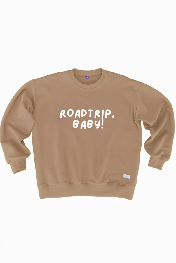Bluza damska podróżnicza z napisem ROADTRIP BABY dla miłośniczek roadtripów wyjazdów Stanów Zjednoczonych USA podróże