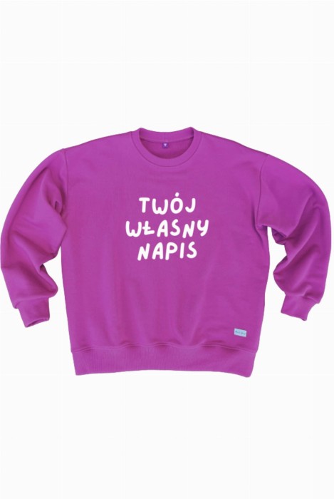 Bluza damska personalizowana stwórz własny napis na bluzie w różnych kolorach