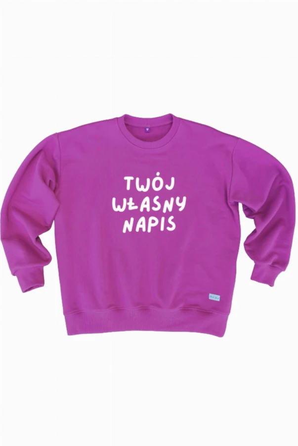 Bluza damska personalizowana stwórz własny napis na bluzie w różnych kolorach