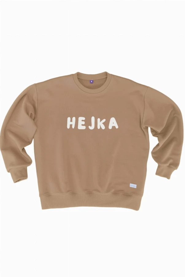 Bluza damska HEJKA w kolorze kawowym dla podróżniczki podróże wyjazdy