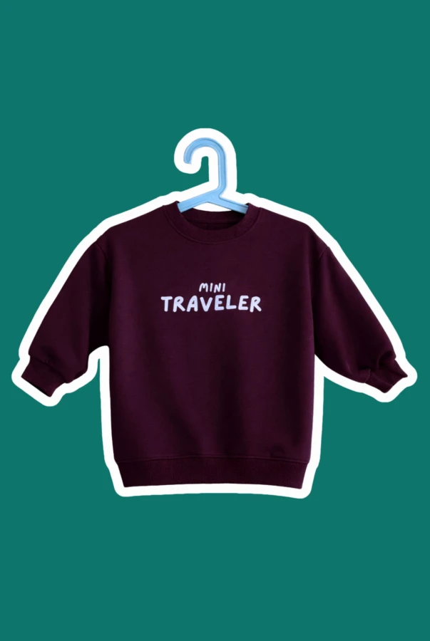 Bluza dziecięca Mini Traveler dla małego podróżnika rodzinne podróżowanie po świecie krój oversize różne kolory