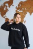 Bluza unisex z kapturem Traveler w kolorze czarnym dla podróżników podróże wyjazdy polska produkcja