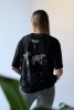 Czarna koszulka oversize unisex dla podróżnika idealna na prezent dla osoby kochającej podróżowanie po świecie