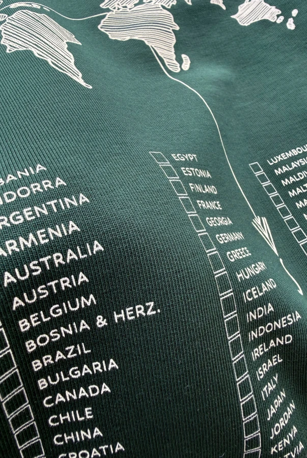 Bluza oversize unisex dla podróżnika zaznaczanie odwiedzonych krajów podróże zwiedzanie świata samodzielnie zaznacz odwiedzone miejsca