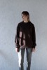 Bluza oversize unisex dla podróżnika zaznaczanie odwiedzonych krajów podróże zwiedzanie świata samodzielnie zaznacz odwiedzone miejsca brązowa
