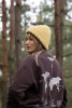 Bluza oversize unisex dla podróżnika zaznaczanie odwiedzonych krajów podróże zwiedzanie świata samodzielnie zaznacz odwiedzone miejsca brązowa