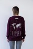 Bluza oversize unisex dla podróżnika zaznaczanie odwiedzonych krajów podróże zwiedzanie świata samodzielnie zaznacz odwiedzone miejsca