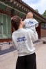 Bluza damska i dziecięca personalizowana TWÓJ NAPIS w opcji matchy matchy mama dziecko w kolorze miętowym wpisz swój napis