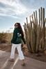 Zielona bluza unisex do zaznaczania odwiedzonych miejsc oversize bluza dla podróżnika