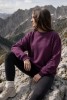 Bluza bez kaptura dla miłośnika gór z nadrukiem szczytów Polski gładki przód bluzy