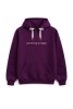 Bluza unisex z kapturem JAK WRÓCĘ TO BĘDĘ w kolorze bakłażanowym oversize